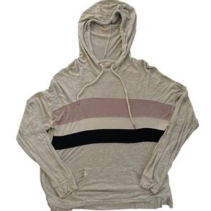 Striped Hooded Longsleeve Shirt